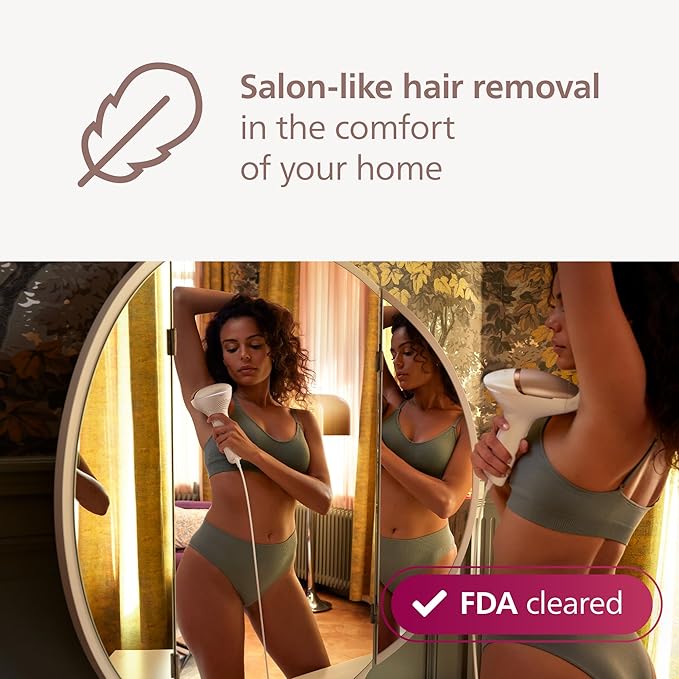 Philips Lumea 9000 Series IPL Hair Removal Device, Permanent Laser Hair Reduction for Women & Men, Easy & Comfortable Use at Home, SenseIQ, 4 Attachments for Body, Face, Bikini & Underarms, BRI984/03