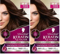 Schwarzkopf Keratin Permanent Hair Dye Cream, 4.6 Intense Cocoa, Professional Quality Color for Up to 100% Gray Coverage, Bond Enforcing System (Pack of 2)