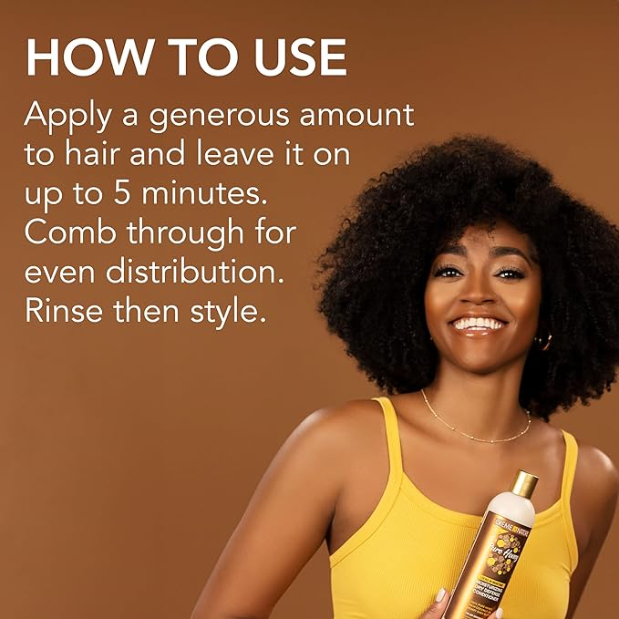 Creme of Nature Pure Honey Moisturizing Dry Defense Conditioner, Hydrates, Detangles & Softens Dry Hair, Haircare Gift for Women, Sulfate-Free, 12 oz