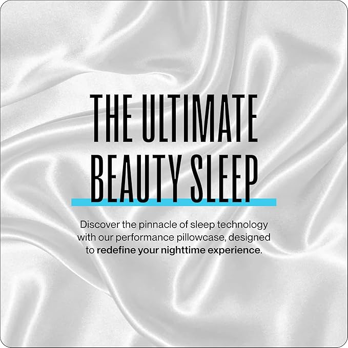 Dream Recovery Performance Silk Pillow Case with Zipper - 100% Silver Mulberry Silk Pillowcase for Hair and Skin - Naturally Cooling and Moisturizing - King Size - Slate
