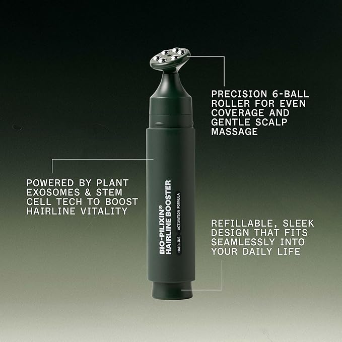 Scandinavian Biolabs Bio-Pilixin® Hairline Booster | Hair Activation Formula with a Massaging Applicator, For Hairline Longevity, Vegan, 15 mL/ 0.5 oz