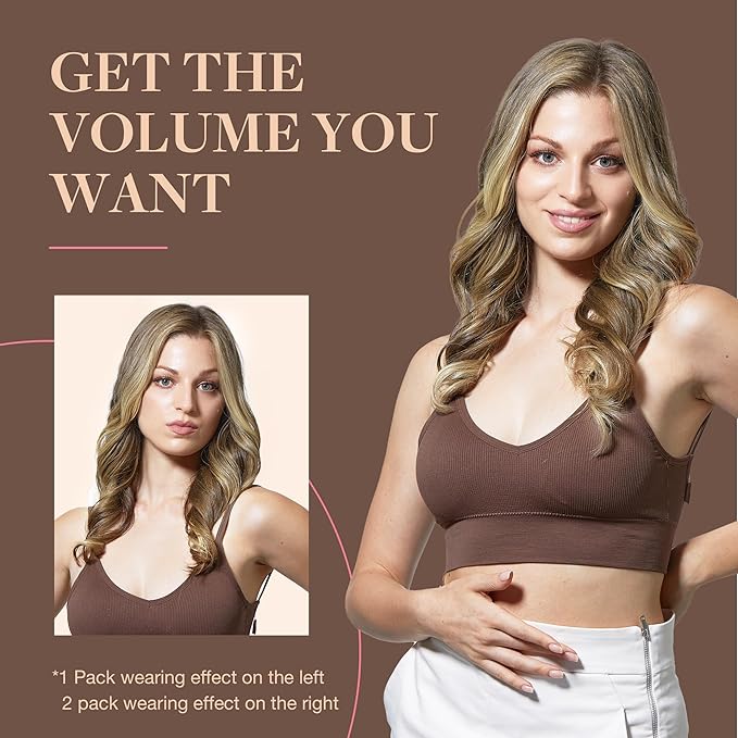 GOO GOO Clip in Hair Extensions Real Human Hair, Remy Human Hair Extensions Clip ins for Women, Natural Human Hair, 18inch 120g 7Pcs, 5A/90/16F Bahamian Balayage