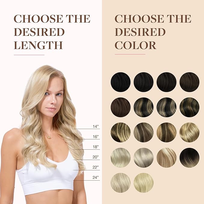 GOO GOO Clip in Hair Extensions Real Human Hair, Remy Human Hair Extensions Clip ins for Women, Natural Human Hair, 14inch 130g 9Pcs, 17/22/60 Balayage Ash Blonde to Golden Blonde and Platinum Blonde