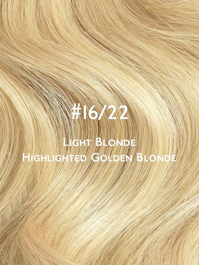 WENNALIFE Fuller Tape in Hair Extensions Human Hair, 18 inch 20pcs 80g Light Blonde Highlighted Golden Blonde Remy Hair Straight Tape in Extensions Skin Weft Tape Ins Extensiones De Cabello Humano