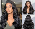 Real HD Lace Wig 13x6 Full Lace Frontal Wig 220% Density Body Wave HD Transparent Lace Front Wigs Virgin Human Hair Wigs Pre Plucked with Baby Hair 26 inch