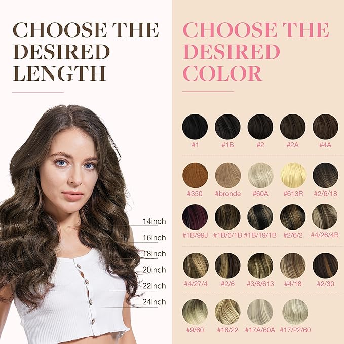 GOO GOO Tape in Hair Extensions Human Hair, 1B/6/1B Balayage Natural Black to Chestnut Brown, 14inch 50g 20pcs, Skin Weft Seamless Invisible, Silky Straight with Thick Ends, Remy Human Hair