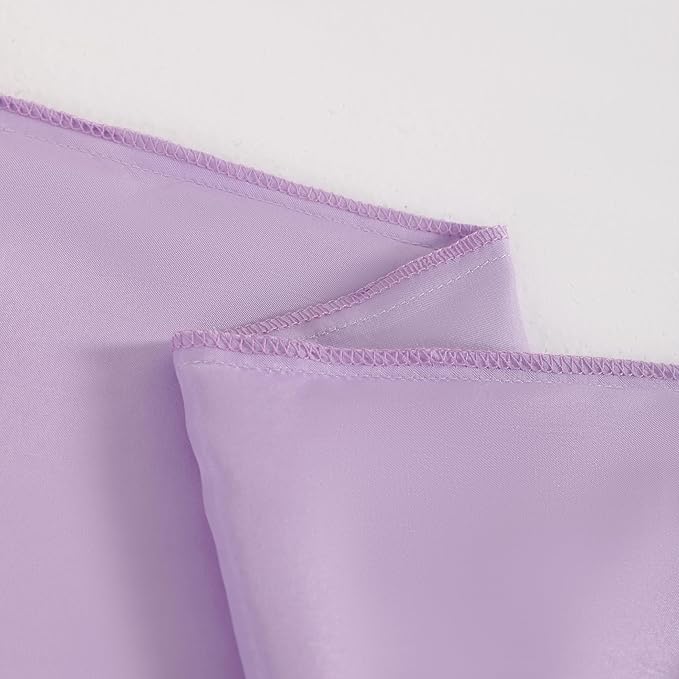 NTBAY 2 Pack Satin King Pillowcases for Hair and Skin, Luxurious and Silky Pillow Cases with Envelope Closure, 20x36 Inches, Light Purple