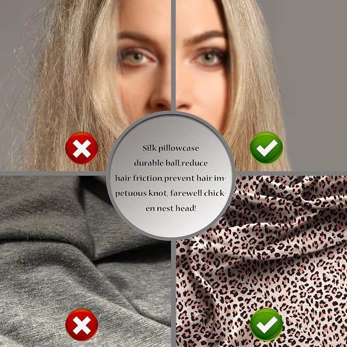 Mulberry Silk Pillowcase for Hair and Skin Queen Size Leopard Print Silk Pillow Cases with Zipper Soft Breathable Smooth Cooling Silk Pillow Covers for Sleeping (Taupe Leopard,20"X 30",1Pcs)