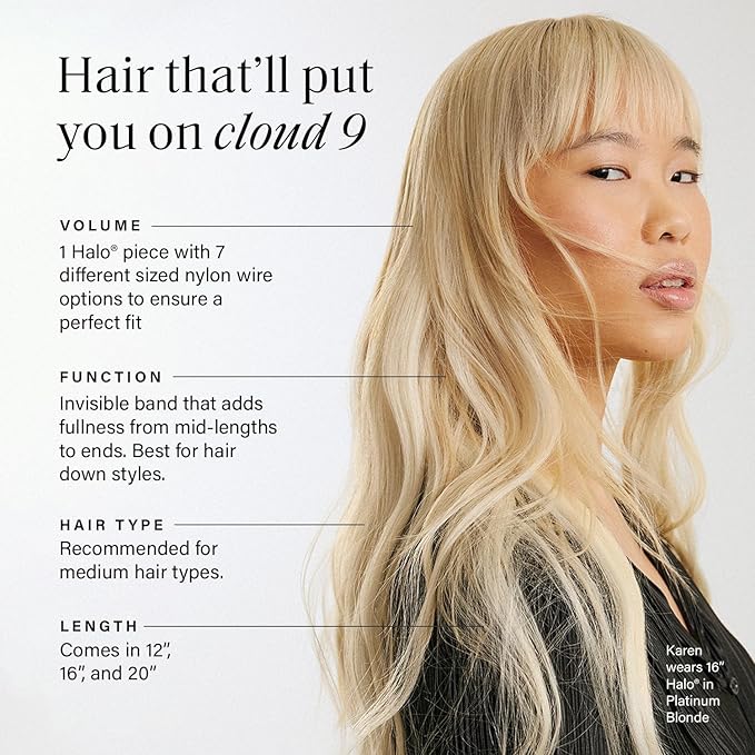 Luxy 100% Remy Human Hair – Halo Clip-In Hair Extensions –Natural Looking Volume & Length - One-Piece - Easy 5-Min Application 150 grams 12" Dimensional Rooted Espresso Brown