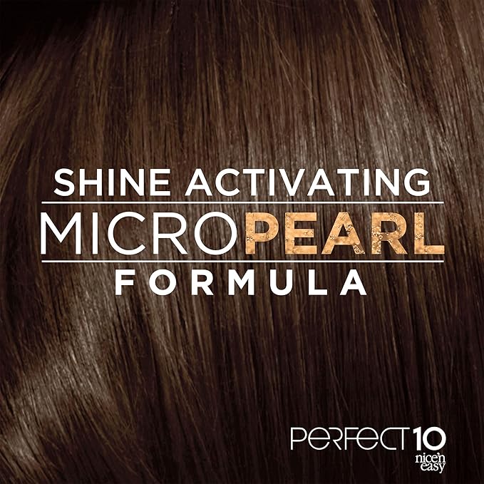 Clairol Nice'n Easy Perfect 10 Permanent Hair Dye, 5A Medium Ash Brown Hair Color, Pack of 1