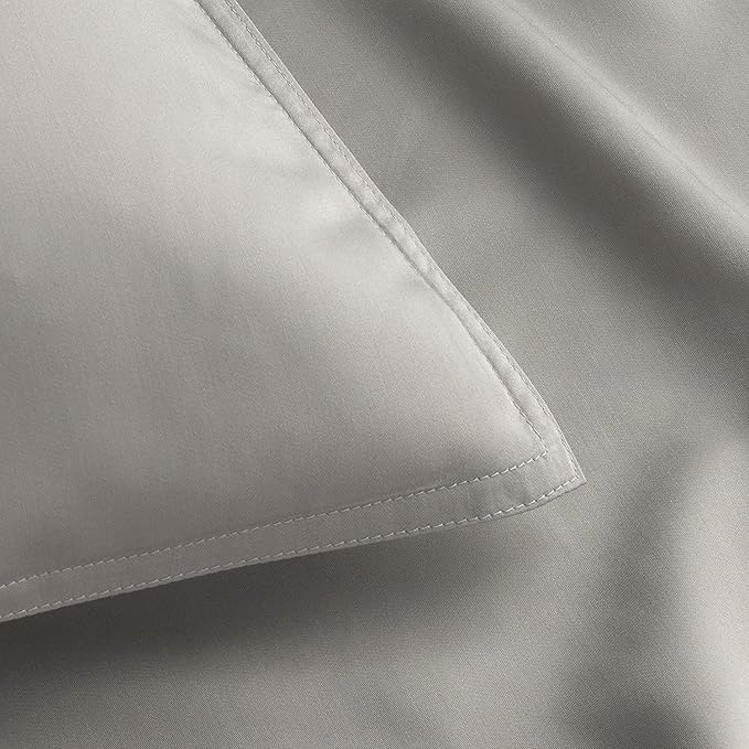 King Pillowcases by Pure Bamboo, Genuine 100% Organic Viscose Derived from Bamboo, Luxuriously Soft & Cooling, Double Stitching, Envelope Closure (2 King Pillowcases, Stripes)