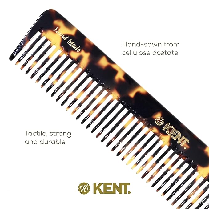 Kent 92TY Wide Tooth Women’s Detangler Comb for Curly, Wavy, and Thick Hair – Ideal for Use on Wet Hair – Gentle, Shower Comb for – Anti-Static, Smooth - Styling Tool by Kent