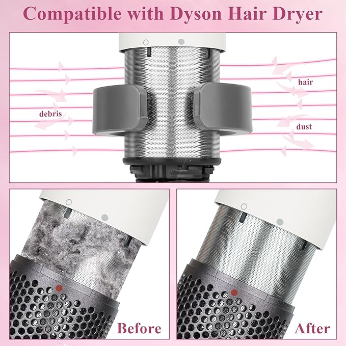 Filter Cleaning Brush for Dyson Supersonic Hair Dryer Attachment, Filter Cleaning Brush Replacement Attachment Compatible with Dyson Hair Dryer HD01 HD02 HD03 HD04 HD08 HD15
