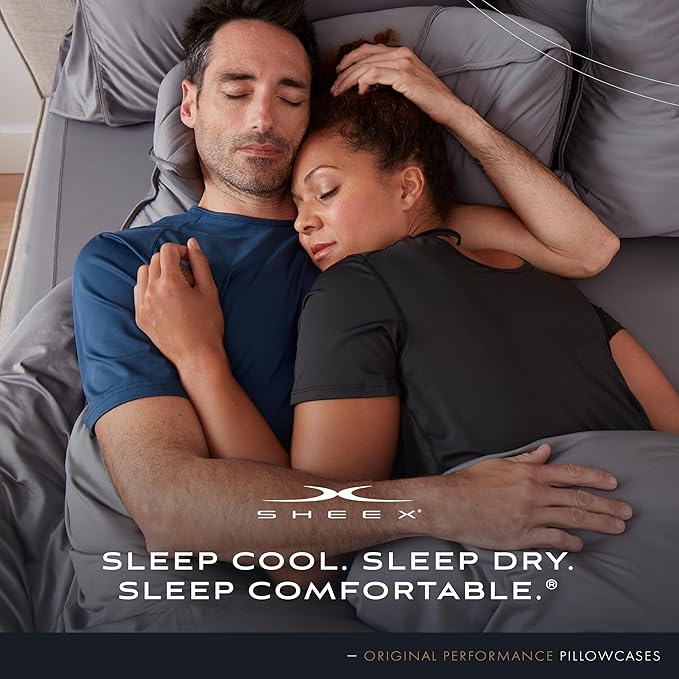 SHEEX Original Performance Cooling Pillowcases, Ultra-Soft Pillowcase Set, 2 Cooling Pillow Covers, King, Ecru