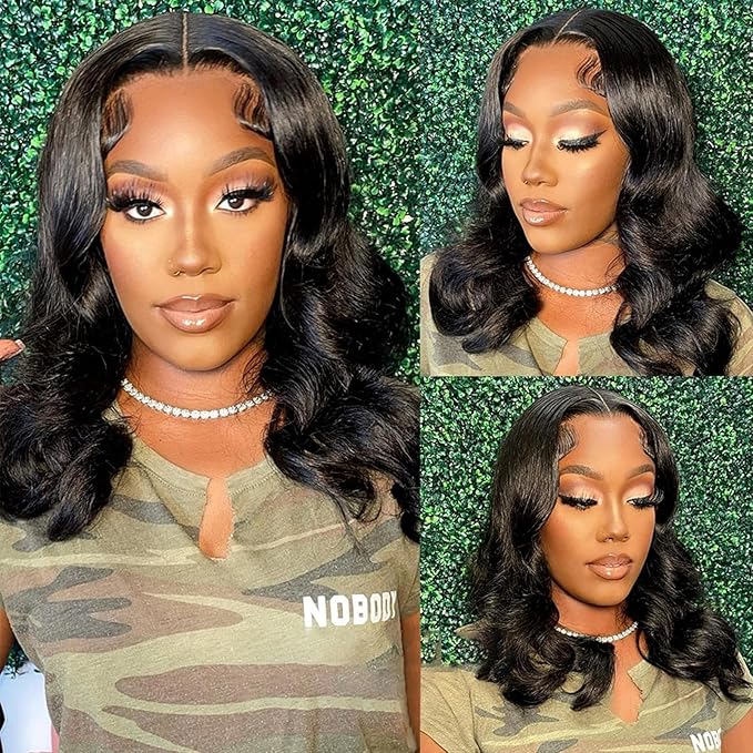 Real HD Lace Wig 13x6 Full Lace Frontal Wig 220% Density Body Wave HD Transparent Lace Front Wigs Virgin Human Hair Wigs Pre Plucked with Baby Hair 26 inch