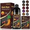 Hair Dye Shampoo for Gray Hair in Dark Coffee - 3-in-1 Coloring & Conditioning Treatment, At-Home Shampoo Dye Hair Color for Women & Men, Instant Long-Lasting Color, Champu Para Canas, 16.9 Fl Oz