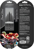 Silver Brush Limited WC-3207s Black Velvet Must-Have Rounds Set, Paintbrushes for Watercolor, Gouache, Inks, & Dyes, Set of 7, Sizes 0, 2, 4, 6, 8, 10, and 12 Round Brushes, Short Handle