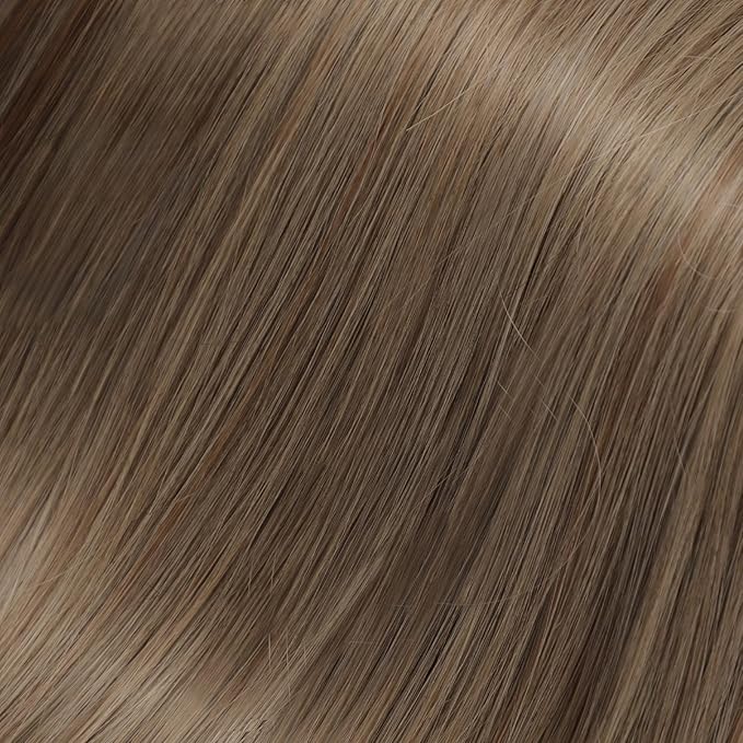 Medium Ash Brown Synthetic Hair Toppers for Women with Thinning 3D 360° Cover Clip in Wispy Bangs Upgraded Adjustable Bandage 18 Inch Long Layered