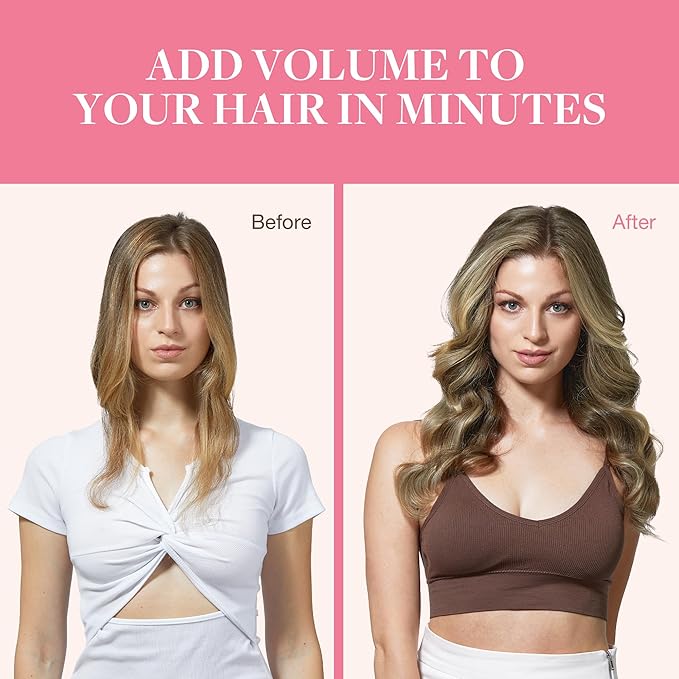 GOO GOO Clip in Hair Extensions Real Human Hair, Remy Human Hair Extensions Clip ins for Women, Natural Human Hair, 22inch 150g 7Pcs, 3/8/613 Balayage Walnut Brown to Ash Brown and Bleach Blonde