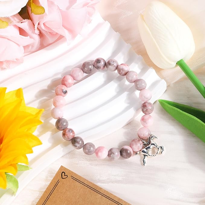 Keluna Horse Gifts for Women - Horse Lover Must Haves Essentials Gifts for Girls Women Female Friends Coworker Christmas Birthday Appreciation Mother's Day Tumbler Makeup Bag Bracelet