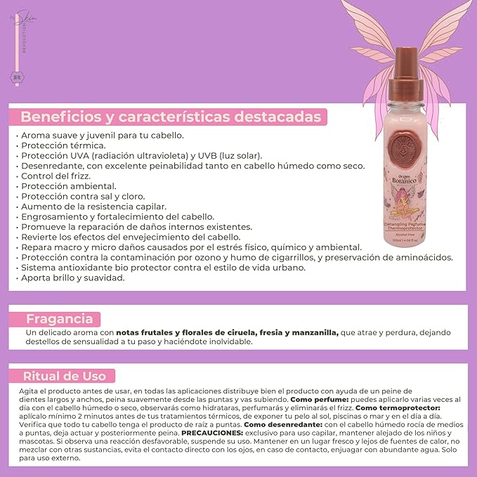 Ritual Botánico Keratina Orgánica | Treatment to Straighten, Repair and Relax Hair | Natural, Organic & Vegan | Product of Colombia | Perfume Termoprotector, 120ml/4.05 Fl Oz (2 Count)