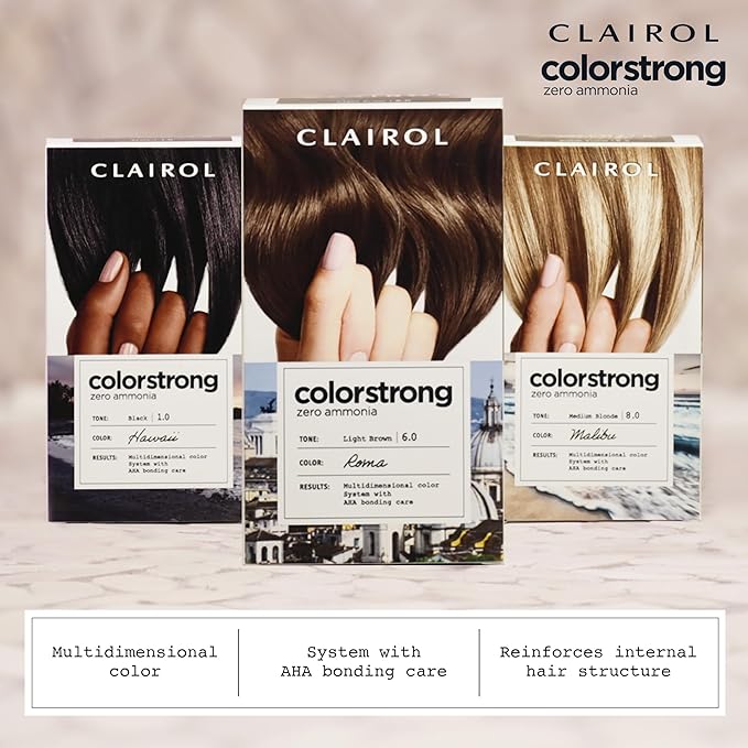 Clairol ColorStrong Permanent Zero Ammonia Hair Dye, 8.63 Sunset Rose - Coral Sands Hair Color, Pack of 1