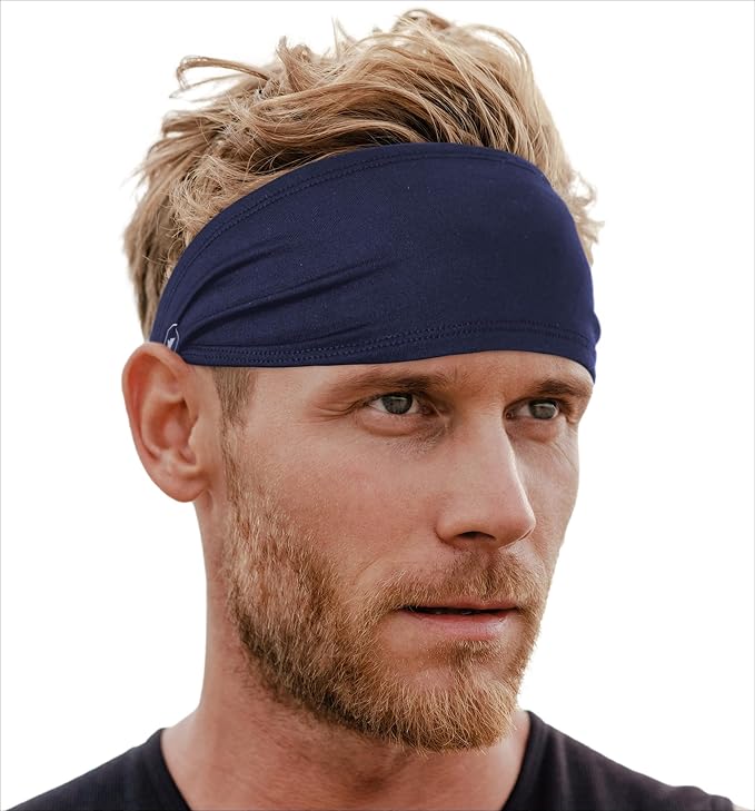 Tough Headwear Tough Outfitters Headband for Men - Mens Headbands - Working Out Sports Performance Head Bands - Athletic Cycling Running Sweat Band, Football Headbands - Sweat Bands Men/Women