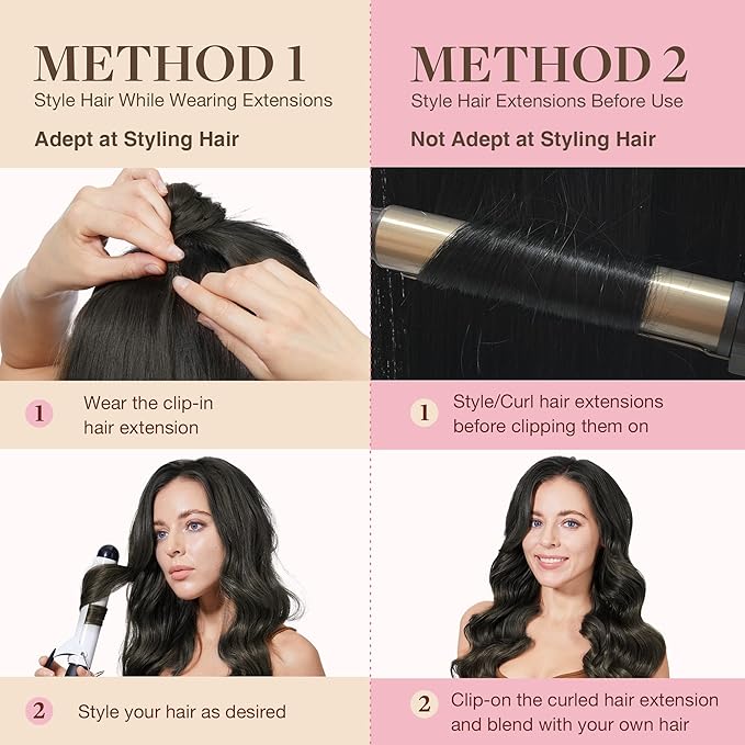 GOO GOO Clip in Hair Extensions Real Human Hair, Remy Human Hair Extensions Clip ins for Women, Natural Human Hair, 20inch 110g 7Pcs, 1C Mocha Brown