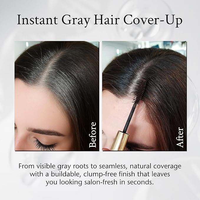 Boyd’s Brush It Away | Grey Hair Root Touch Up for Women & Men | Temporary Hair Color Mascara | Quick-Dry Water-Resistant Concealing Formula | Blonde, 5-Pack
