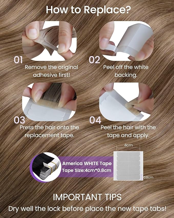 LaaVoo Tape in Hair Extensions Human Hair Ombre Medium Brown to Ash Brown Hair Extensions Tape in Human Hair Balayage Tape on Extension Real Hair 24inch 20pcs 50g