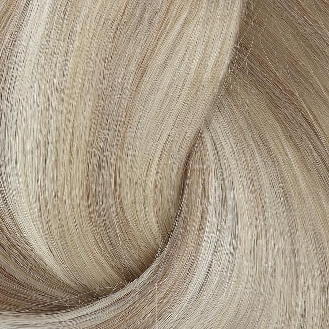 Full Shine Blonde Clip in Hair Extensions Highlights Light Blonde Real Human Hair 16 Inch Invisible Human Hair Clip ins for Women Natural Hair Add Volume 60 Grams 3Pcs
