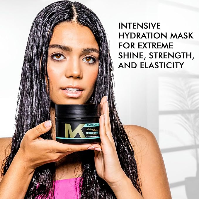 Mycro Keratin Madame Madame Intensive Hydration Hair Mask for Dry Damaged Hydrating Mask for All Hair Types, Deep Conditioning Hair Mask (16.9 Fl.oz)