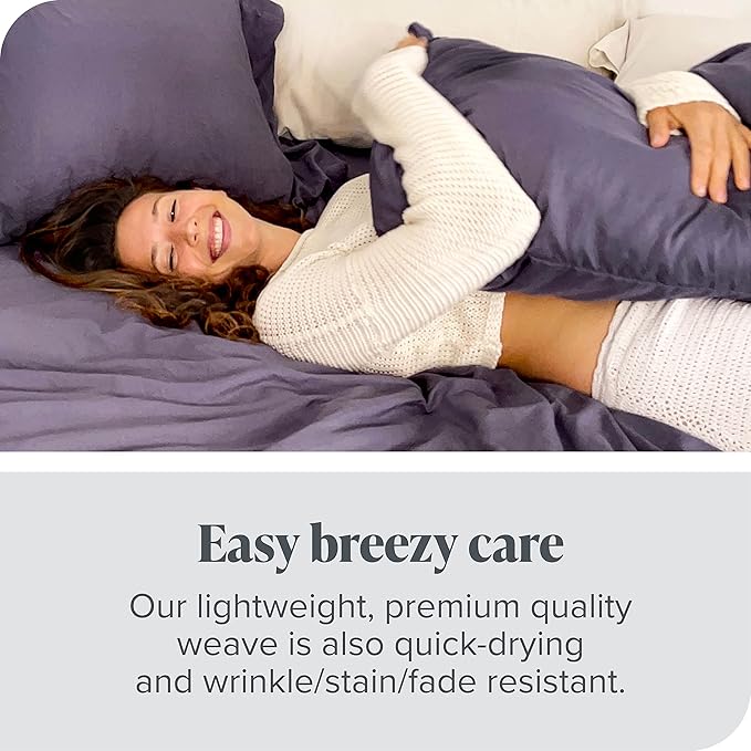 Bare Home Microfiber Plum King Pillowcases - 4 Pack, 20x40