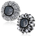 2 Pcs Double Layer Deep Conditioning Cap, Aluminum Foil Hair Heat Cap Reusable Shower Caps Steam Caps for Hair Treatments Home and Salon Use(Striped Plaid)