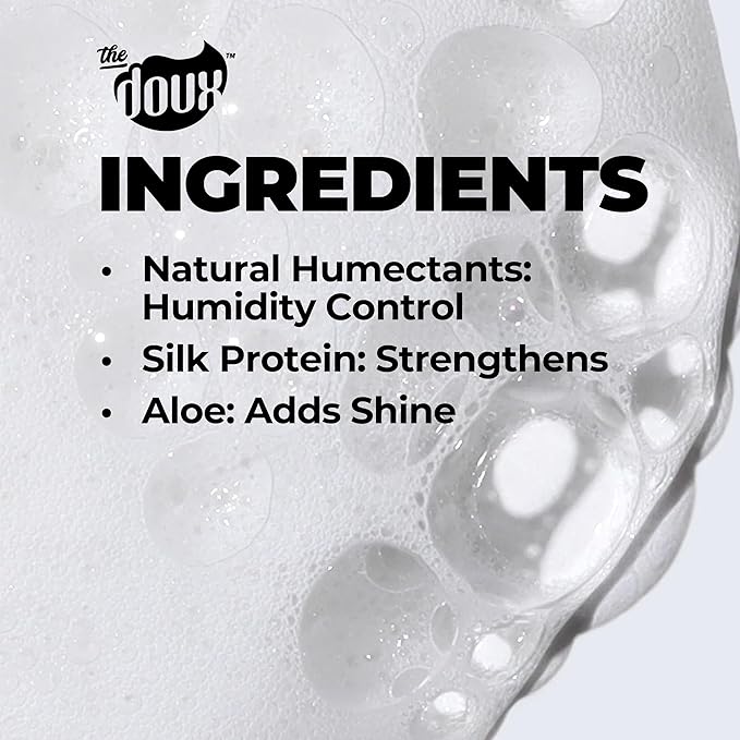 The Doux Multi-Use Mousse for Curly Hair – The Doux Mousse Def Texture Foam for Styling, Curl Definition, Volume & Shine – Curl Cream Alternative for Textured Hair & Natural Hair Styles