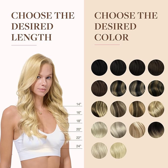 GOO GOO Clip in Hair Extensions Real Human Hair, Remy Human Hair Extensions Clip ins for Women, Natural Human Hair, 24inch 160g 7Pcs, 22F Light Golden Blonde