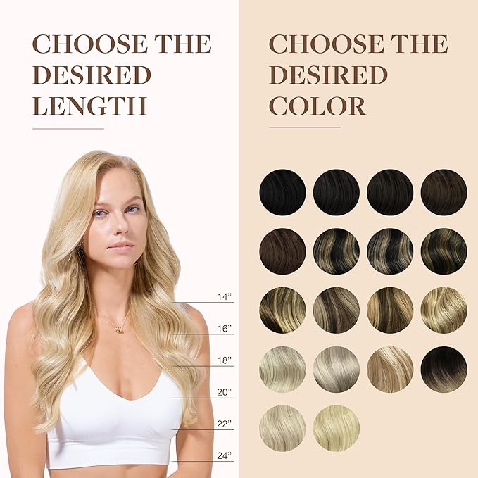 GOO GOO Clip in Hair Extensions Real Human Hair, Remy Human Hair Extensions Clip ins for Women, Natural Human Hair, 24inch 160g 7Pcs, 18A/613A Dark Blonde Highlighted Bleach Blonde