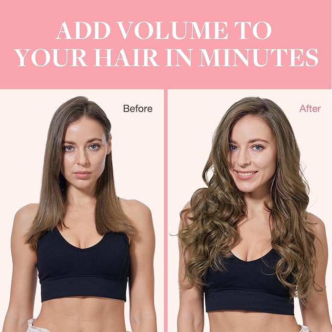 GOO GOO Clip in Hair Extensions Real Human Hair, Remy Human Hair Extensions Clip ins for Women, Natural Human Hair, 18inch 120g 7Pcs, 5 Light Ash Brown