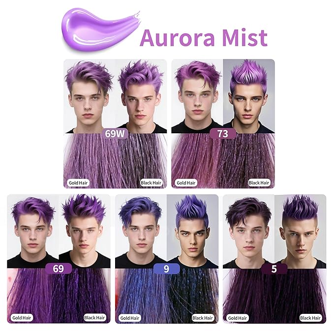 Temporary Hair Color Wax for Men - SUPIYA Washable Hair Wax Color, All-Day Hold Disposable Hair Wax for Party, Cosplay & Daily (Sapphire Color #9)