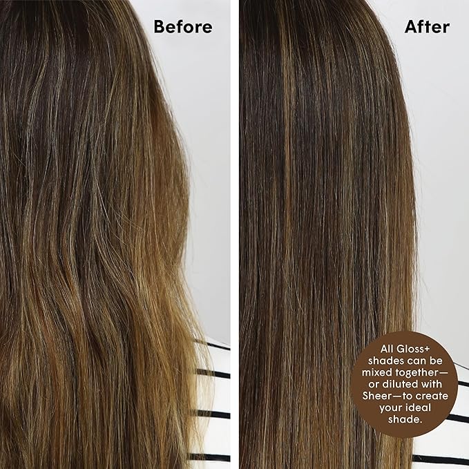 dpHUE Gloss+, Light Brown - 6.5 oz (8-12 Applications) - Semi-Permanent Hair Color & Conditioner - Lasts Up to Eight Washes - Paraben, SLS & SLES Sulfate Free - Vegan, Leaping Bunny Certified