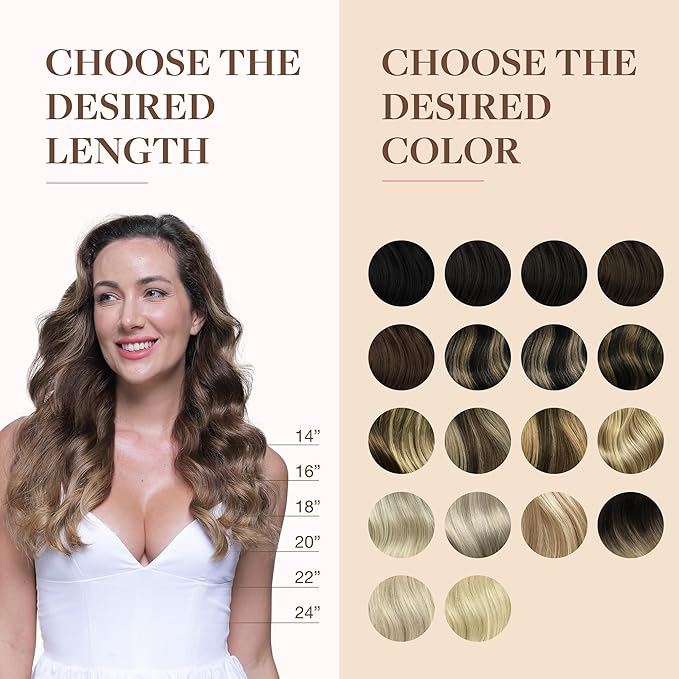 GOO GOO Clip in Hair Extensions Real Human Hair, Remy Human Hair Extensions Clip ins for Women, Natural Human Hair, 24inch 160g 7Pcs, 4/27/4 Balayage Chocolate Brown to Caramel Blonde