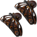 Camila Paris NV109 2PK French Hair Clip for Women Thick Hair for Long Curly Wavy Hair, Girls Hair Claw Clips Fashion Styling Hair Accessories for Women, Strong Hold Grip, Made in France