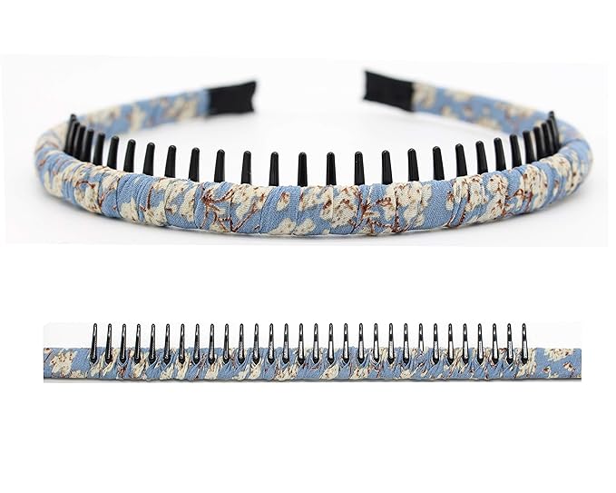 Fashion Comfy Short Headband - Non-Slip Hair Hoop Teeth Comb Hairband for Women & Girls (4 Colors)