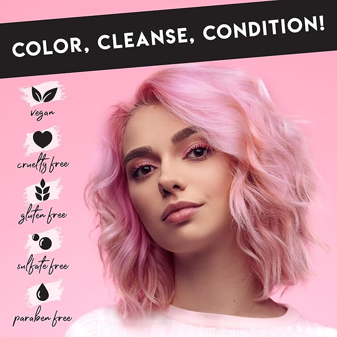 Color Lux Color Cleansing Conditioner, Blush, 3-in-1 Color Depositing Formula, Vegan, Sulfate-Free, Paraben-Free, 8.25 oz