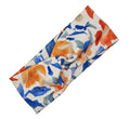 Soft Stretchy Headband, 3-in-1 Versatile Twist Style, One-Piece (Rusty Blues Floral, Adult)