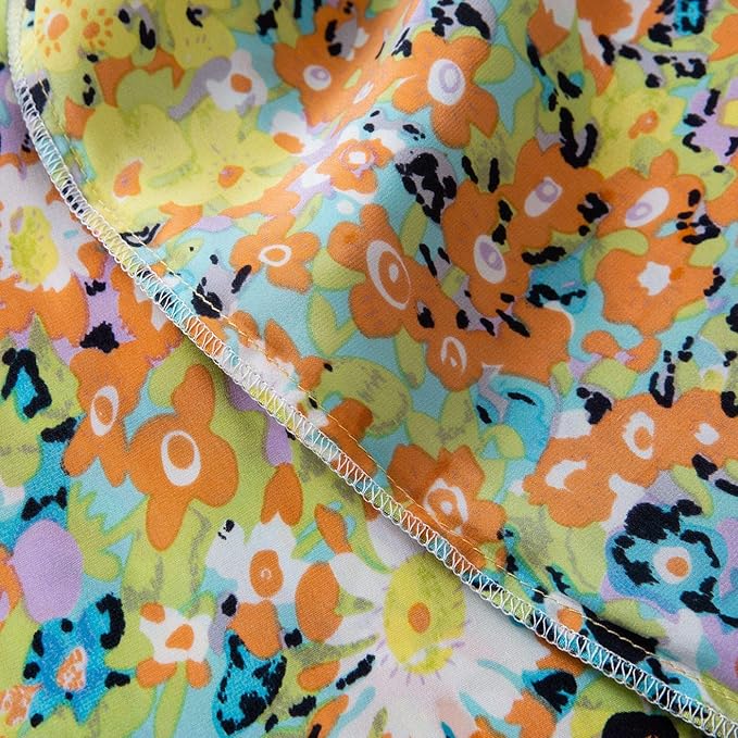 SLPBABY Silk Pillowcase for Hair and Skin with Hidden Zipper Print (King, Pattern14)