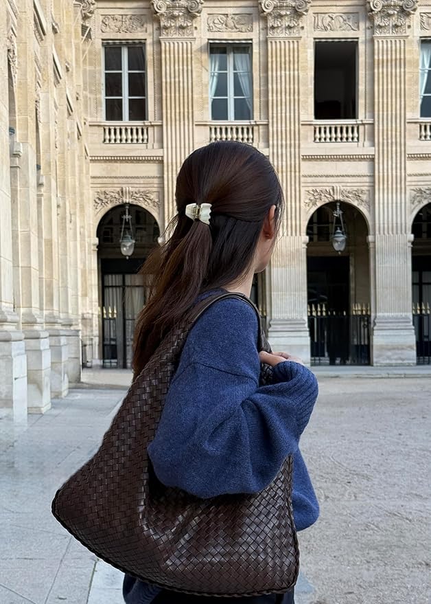 Luxury Cream Claw Clip for Women | Our Acetate Cream Hair Clip Feels Light, Looks Smooth and is Easy to Wear | Use for easy Half Ups with No Snagging and a Secure Grip in our Mini One Inch Size
