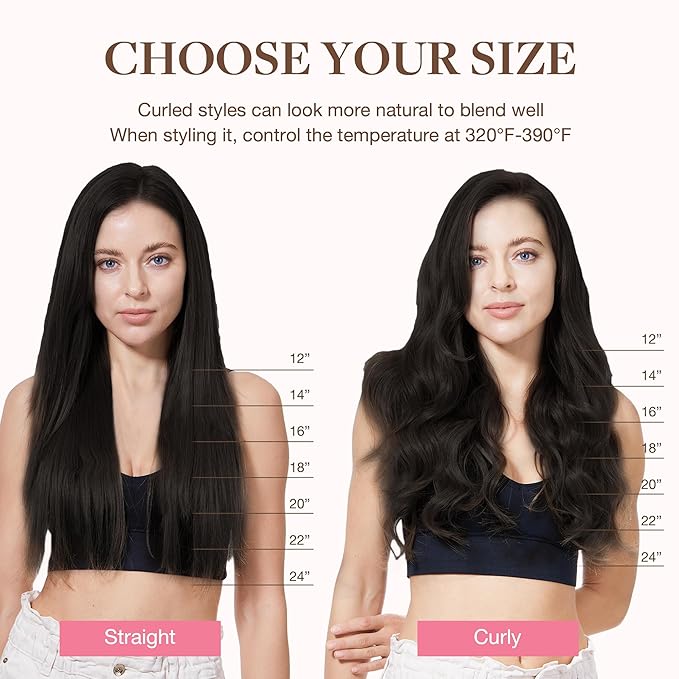 GOO GOO Clip in Hair Extensions Real Human Hair, Remy Human Hair Extensions Clip ins for Women, Natural Human Hair, 26inch 135g 7Pcs, 2 Dark Brown