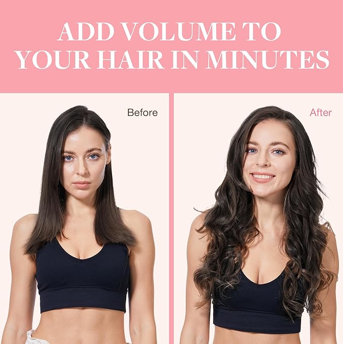 GOO GOO Clip in Hair Extensions Real Human Hair, Remy Human Hair Extensions Clip ins for Women, Natural Human Hair, 12inch 85g 7Pcs, 2 Dark Brown