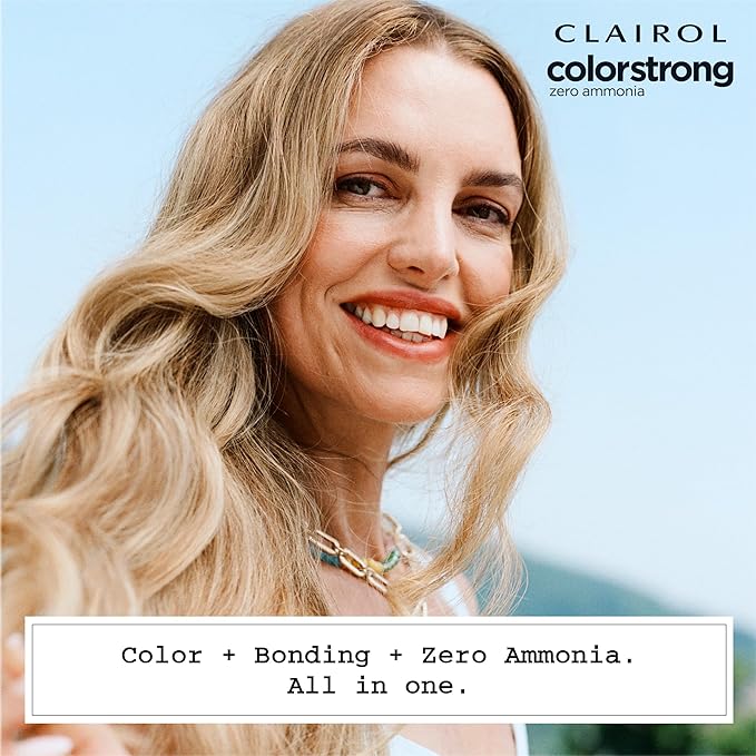 Clairol ColorStrong Permanent Zero Ammonia Hair Dye, 8.0 Medium Blonde - Malibu Hair Color, Pack of 1